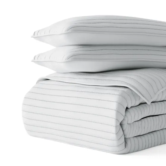 Stitched Stripes 2-Pc. Twin Quilt Set-Kirkland's Home Store