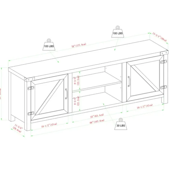 Stone Barn Door Tv Stand-Kirkland's Home Hot