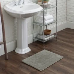 Stone Plush Reversible Cotton Bath Mat, 45 In.-Kirkland's Home Online