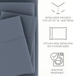 Stone Ultra Soft 3-Pc. Twin Xl Sheet Set-Kirkland's Home Sale