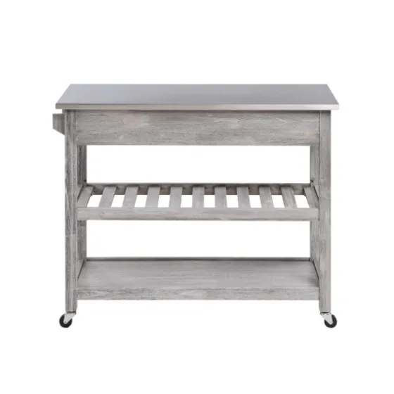 Storm Sonoma Stainless Steel Top Kitchen Cart-Kirkland's Home Best