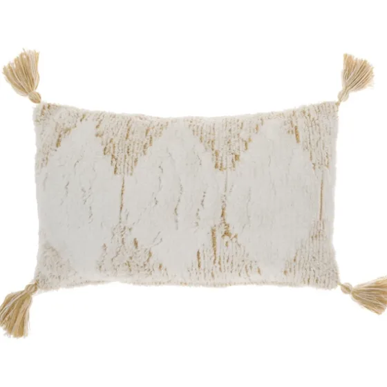 Stripe Diamond Tassels Cotton Lumbar Pillow-Kirkland's Home Best