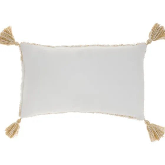 Stripe Diamond Tassels Cotton Lumbar Pillow-Kirkland's Home Best