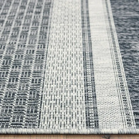 Stripe Weave Sun Shower Outdoor Area Rug, 5X8-Kirkland's Home Clearance
