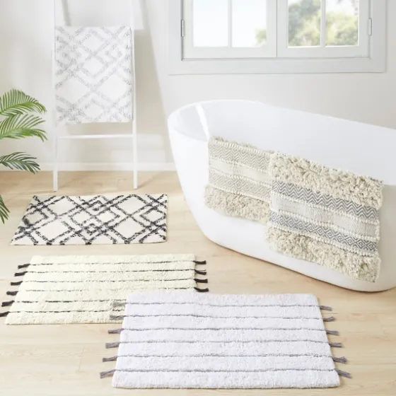 Striped Tassel Bath Mat-Kirkland's Home Store