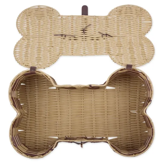 Striped Woven Bone Shaped Basket, 21 In.-Kirkland's Home Store