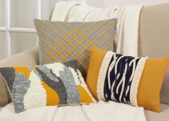 Sunshine Boucle Textured Lumbar Throw Pillow-Kirkland's Home Cheap