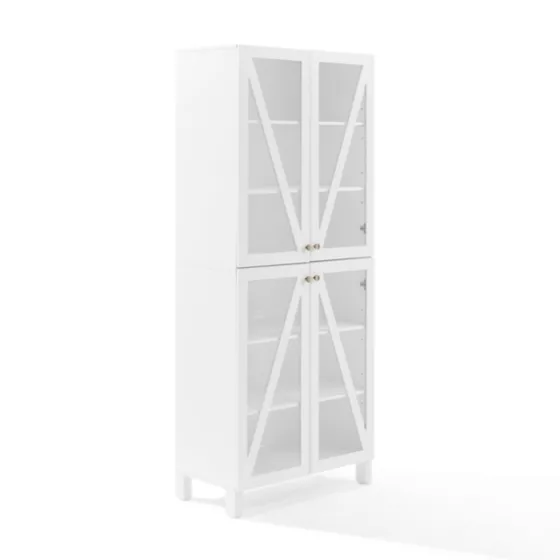 Tall Triangle 4-Door Wood Cabinet-Kirkland's Home Flash Sale