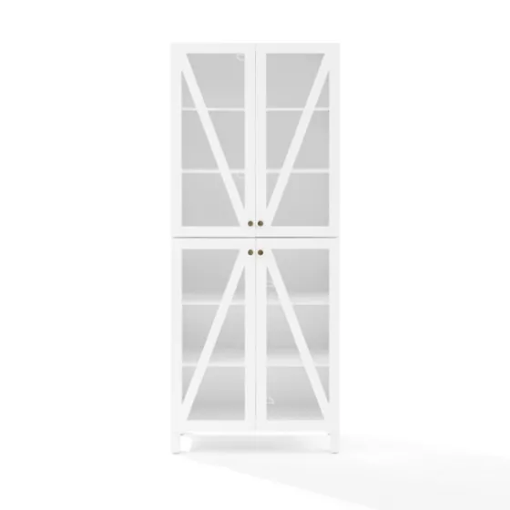 Tall Triangle 4-Door Wood Cabinet-Kirkland's Home Flash Sale