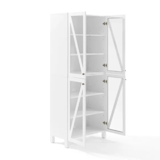 Tall Triangle 4-Door Wood Cabinet-Kirkland's Home Flash Sale