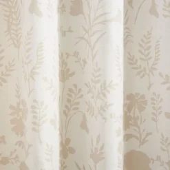 Tan Floral 2-Pc. Curtain Panel Set, 84 In.-Kirkland's Home Hot