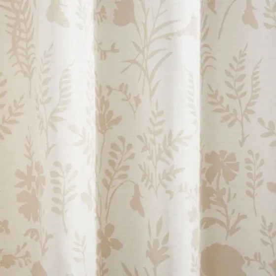 Tan Floral 2-Pc. Curtain Panel Set, 84 In.-Kirkland's Home Hot