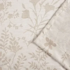 Tan Floral 2-Pc. Curtain Panel Set, 84 In.-Kirkland's Home Hot