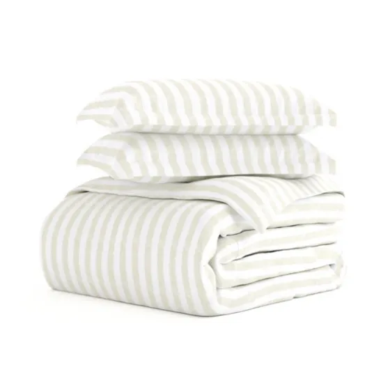 Tan Rugged Stripe 2-Pc. Twin Duvet Cover Set-Kirkland's Home Shop