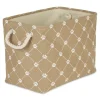 Taupe Paw Trellis Rec Gle Basket, 16 In.-Kirkland's Home Sale