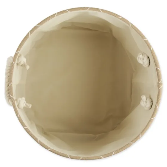 Taupe Paw Trellis Round Basket, 12 In.-Kirkland's Home Shop