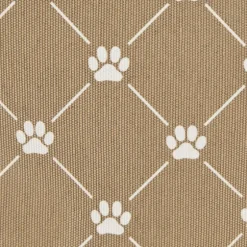 Taupe Trellis Paw Print Storage Basket, 14 In.-Kirkland's Home Sale