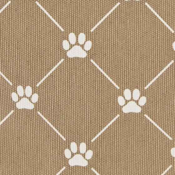 Taupe Trellis Paw Print Storage Basket, 14 In.-Kirkland's Home Sale