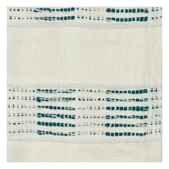 Teal And Ivory Woven Stripe Throw-Kirkland's Home Flash Sale