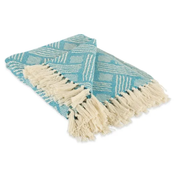 Teal Basket Weave Throw-Kirkland's Home Best Sale