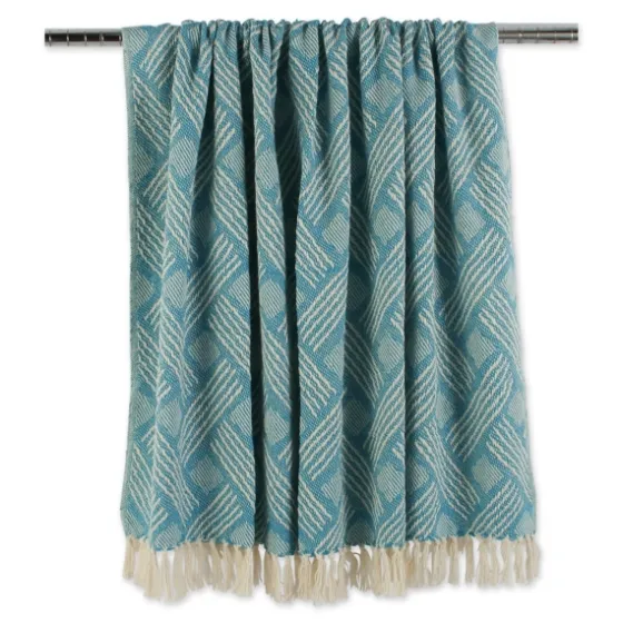 Teal Basket Weave Throw-Kirkland's Home Best Sale
