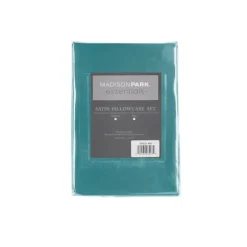Teal Satin Standard 2-Pc. Pillow Case Set-Kirkland's Home Store