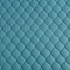 Teal Scalloped Crinkle 3-Pc. Full/Queen Quilt Set-Kirkland's Home Store