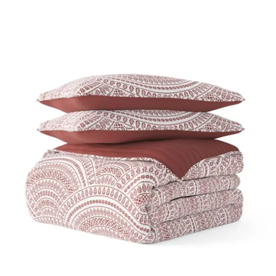 Terra Scalloped Reversible 3-Pc. Queen Quilt Set-Kirkland's Home Outlet