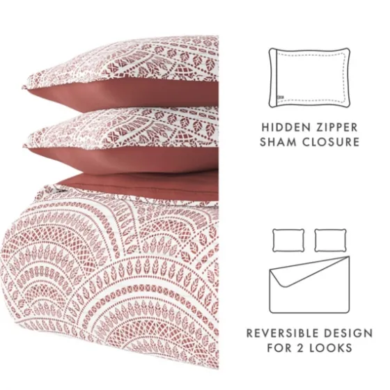 Terra Scalloped Reversible 3-Pc. Queen Quilt Set-Kirkland's Home Outlet