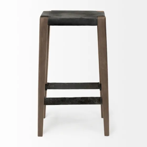 Terry Metal And Wood Cross Braced Bar Stool-Kirkland's Home Online