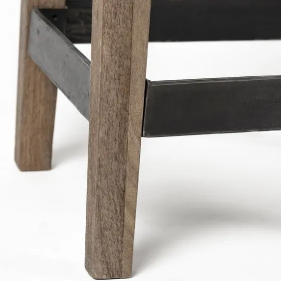 Terry Metal And Wood Cross Braced Bar Stool-Kirkland's Home Online