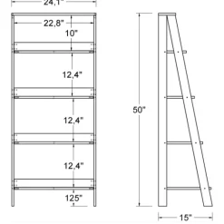 4-Tier Ladder Bookshelf-Kirkland's Home Flash Sale