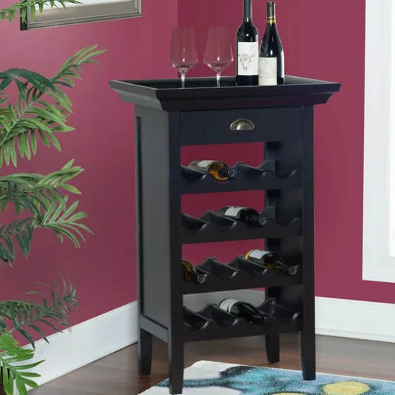 4-Tier Wood Wine Rack-Kirkland's Home Fashion