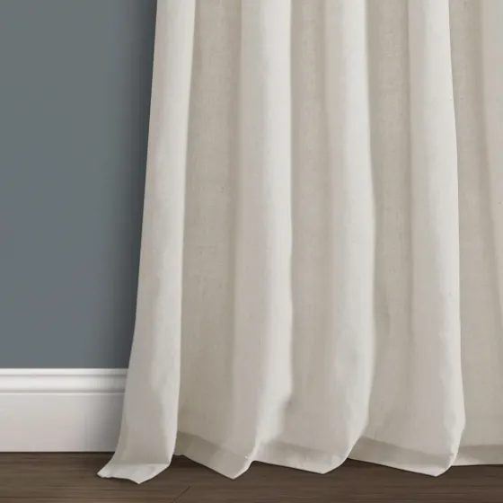 Top Knotted Burlap Curtain Panel Set, 95 In.-Kirkland's Home Cheap