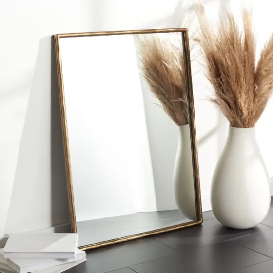 Trish Brass Forged Rectangle Wall Mirror-Kirkland's Home Store