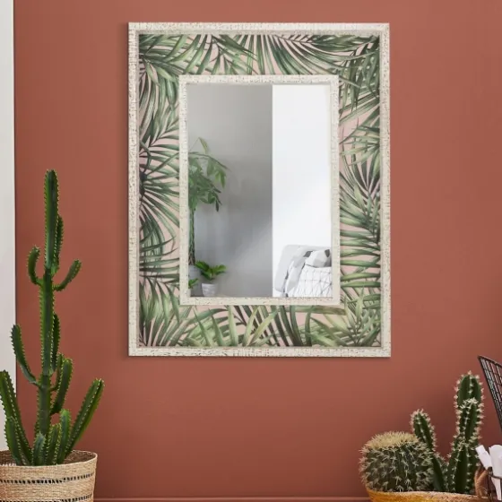 Tropical Leaf Print Mirror-Kirkland's Home Best Sale