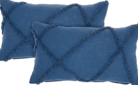 Tufted Diamond Lumbar Pillows, Set Of 2-Kirkland's Home Hot