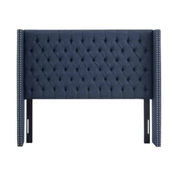 Tufted Upholstered Metal Leg Queen Headboard-Kirkland's Home Discount