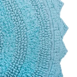 Turquoise Small Crochet Oval Bath Mat-Kirkland's Home Store