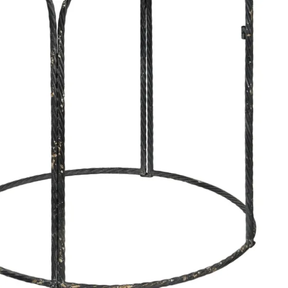 Twisted Metal Leg Rattan Top Accent Table-Kirkland's Home Flash Sale