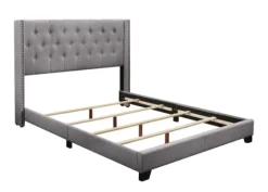 Upholstered Button Tufted Wing King Bed-Kirkland's Home Cheap