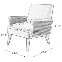 Upholstered Velvet Accent Chair-Kirkland's Home Fashion