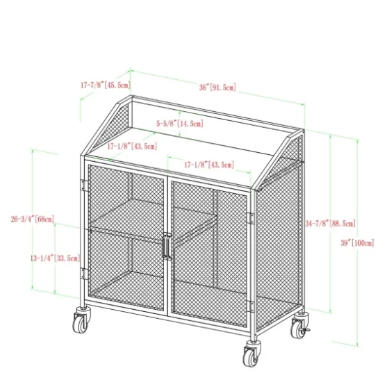 Urban Mesh Door Rolling Bar Cabinet-Kirkland's Home Flash Sale