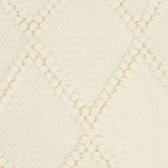 Vanilla Knotted Lattice Throw Pillows, Set Of 2-Kirkland's Home Store