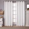 Vanilla Sateen Curtain Panel Set, 84 In.-Kirkland's Home Fashion