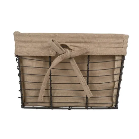 Vintage Wire Baskets With Taupe Liner, Set Of 3-Kirkland's Home Online