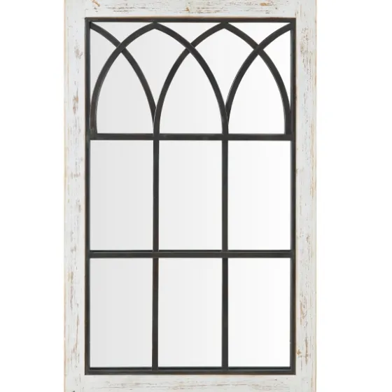 Vista Arched Windowpane Mirror, 24X37.5 In.-Kirkland's Home Clearance