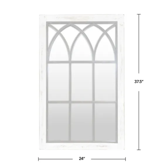 Vista Arched Windowpane Mirror, 24X37.5 In.-Kirkland's Home Clearance