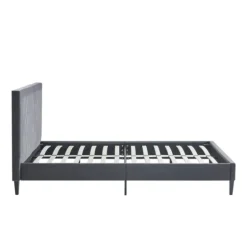 Viv Charcoal Diamond Tufted Queen Bed Frame-Kirkland's Home Outlet