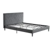 Viv Charcoal Diamond Tufted Full Bed Frame-Kirkland's Home Fashion